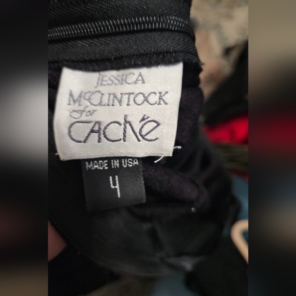 JESSICA MCCLINTOCK for Cache Black sparkle bodycon mermaid strapless maxi.4 - Picture 12 of 13